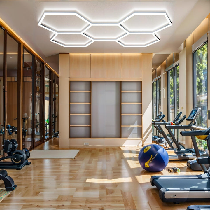 Kit 5 éclairages LED Hexagonal 156W - 110lm/W