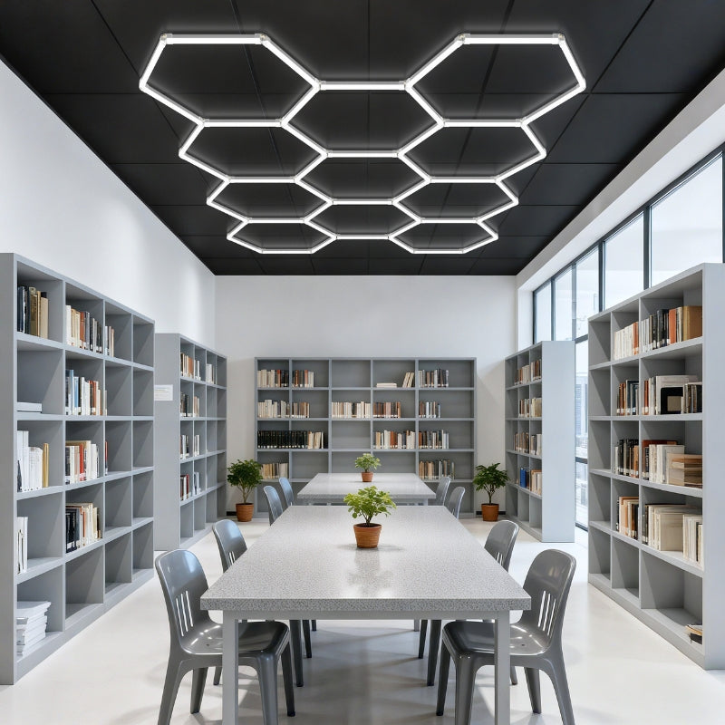 Kit 8 éclairages LED Hexagonal 227,5W - 100lm/W