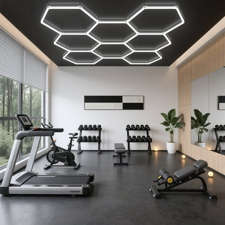 Kit 8 éclairages LED Hexagonal 227,5W - 100lm/W