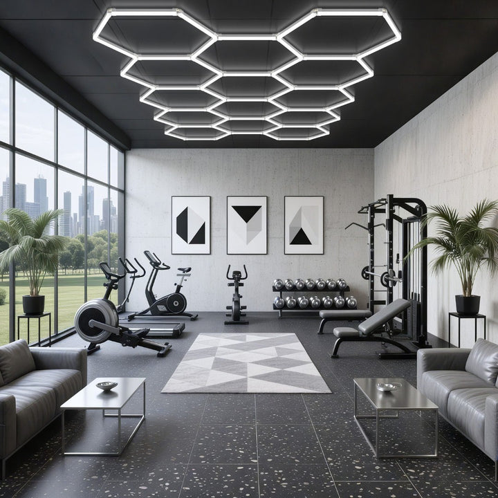 Kit 11 éclairages LED Hexagonal 385W - 120lm/W