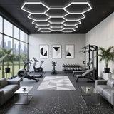 Kit 11 éclairages LED Hexagonal 385W - 120lm/W