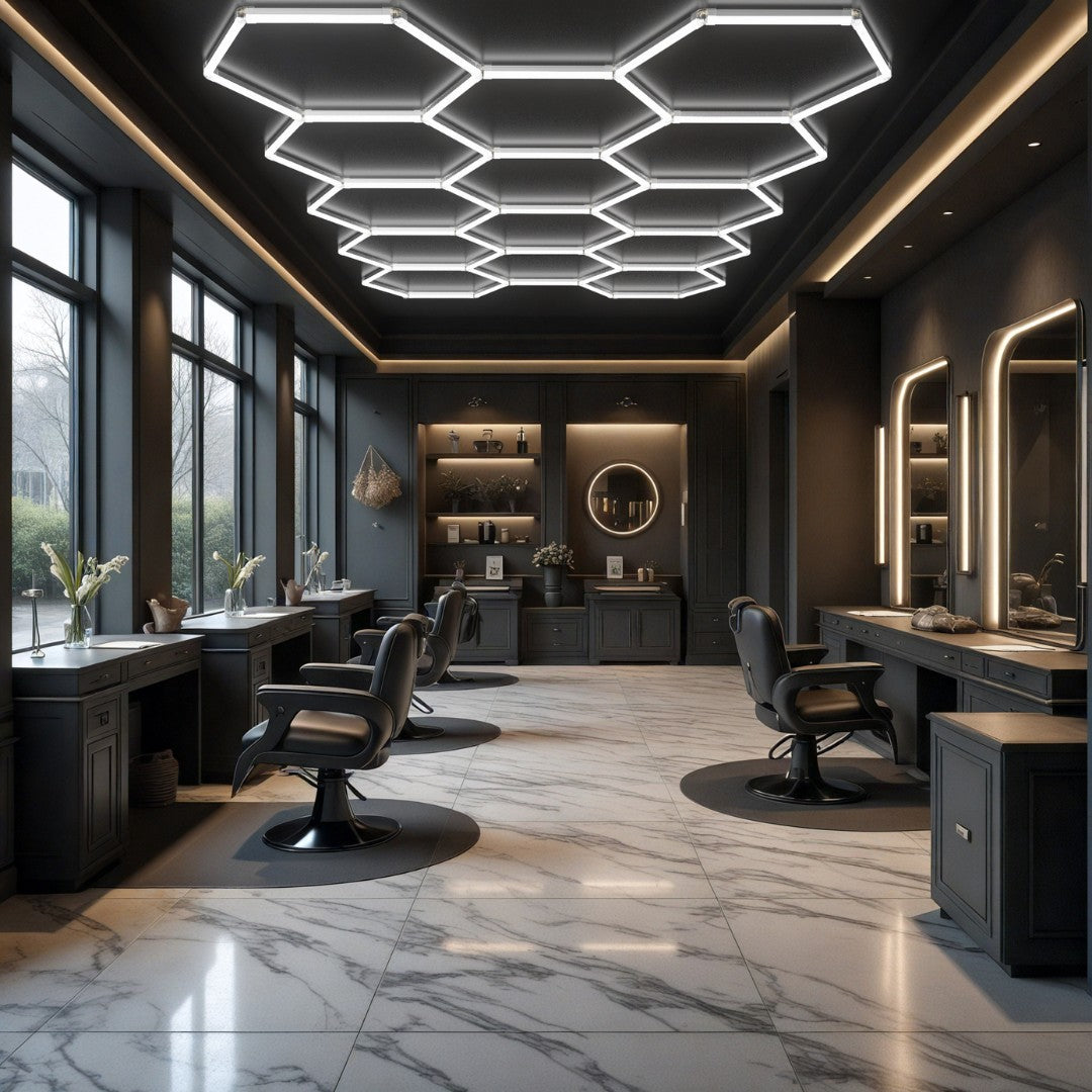 Kit 14 éclairages LED Hexagonal 456W - 120lm/W