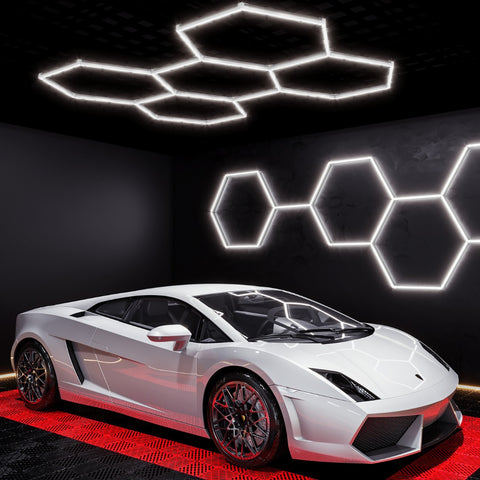 Kit 5 éclairages LED Hexagonal 156W - 110lm/W