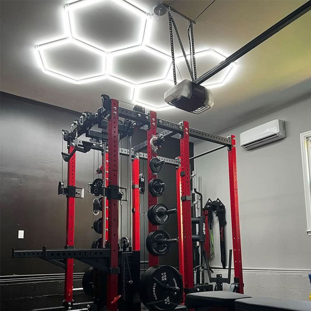 Kit 5 éclairages LED Hexagonal 192W - 120lm/W