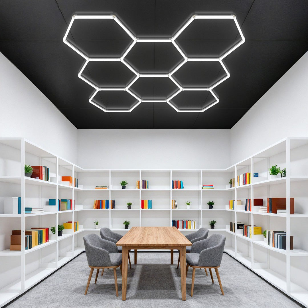 Kit 8 éclairages LED Hexagonal 280W - 120lm/W