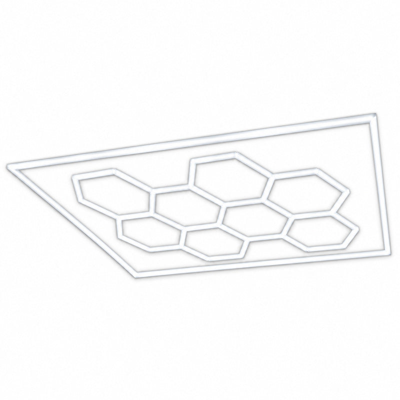 Kit Pro Frame 8 Hexagones avec Cadre Éclairage LED Hexagonal 387,5W 110lm/W