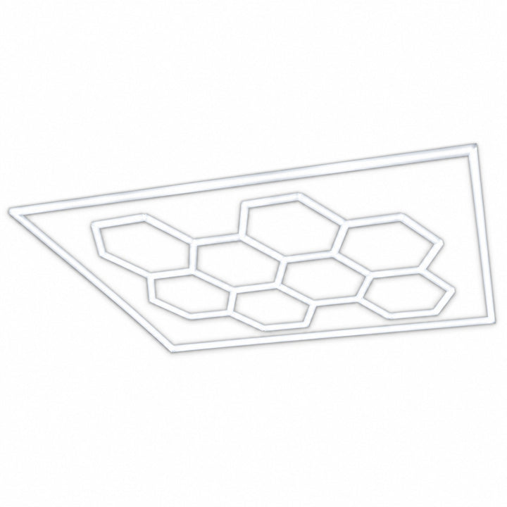 Kit Pro Frame 8 Hexagones avec Cadre Éclairage LED Hexagonal 387,5W 110lm/W