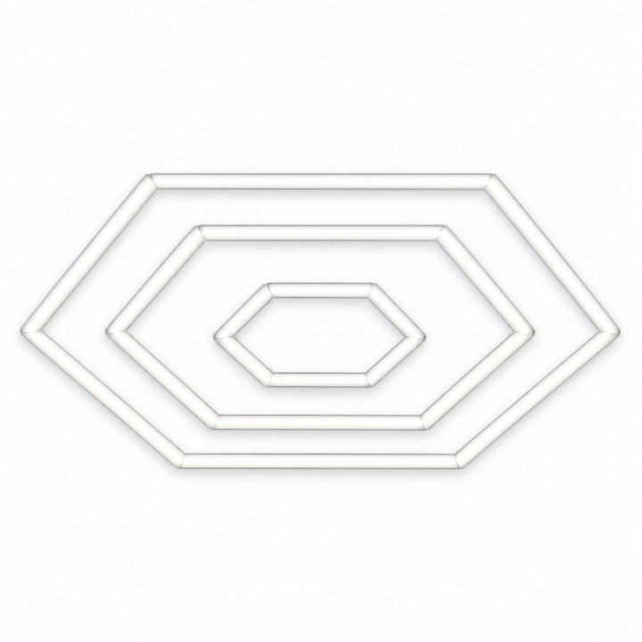 Kit Halo Triple 3 Hexagones Concentriques Éclairage LED Hexagonal 213W 110lm/W