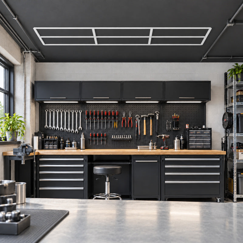 Kit Ligne Atelier 3,60m Éclairage LED Linéaire 196W 110lm/W