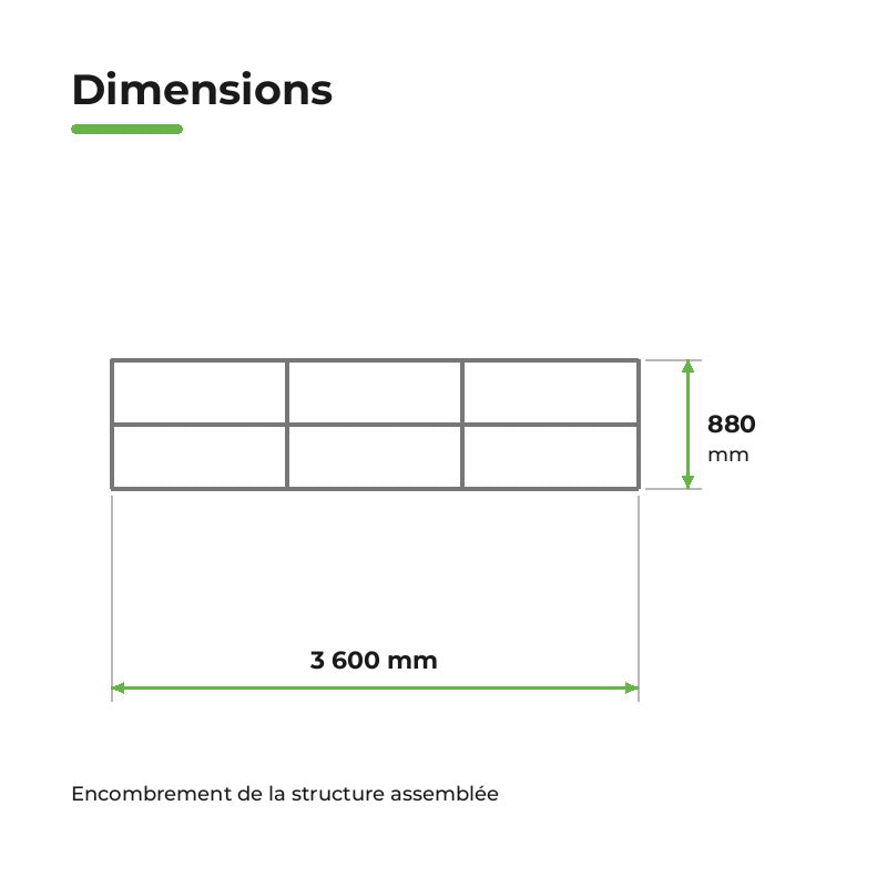 Kit Ligne Atelier 3,60m Éclairage LED Linéaire 196W 110lm/W