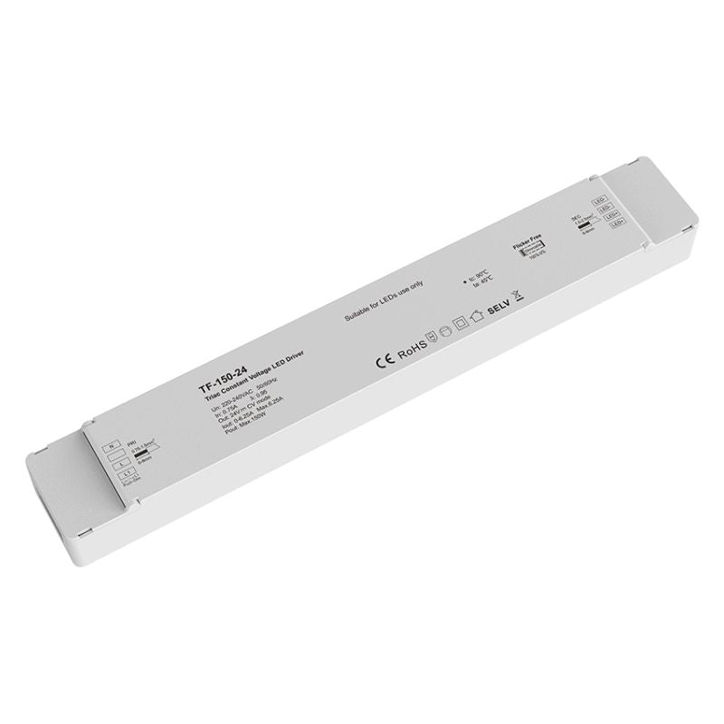 Transformateur LED 220V 24V 150W 6,25A TRIAC Dimmable / Push Dim