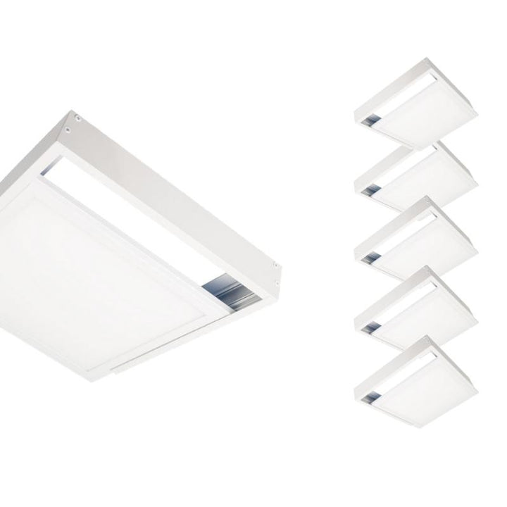 Kit en Saillie pour Dalle LED Slim 60x60 Blanc - Pack de 6