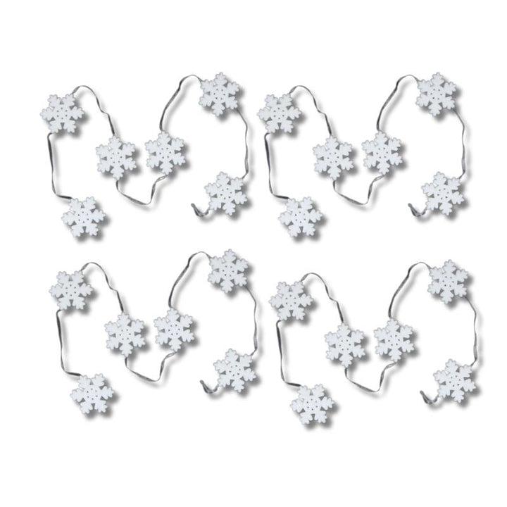 Guirlande Flocon de Neige 1.8m (Lot de 4)