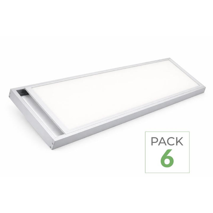Pack de 6 - Kit en Saillie pour Dalle LED Slim 120x30
