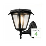 Pack de  4 - Lanterne Solaire Connectée Murale RGBW IP54