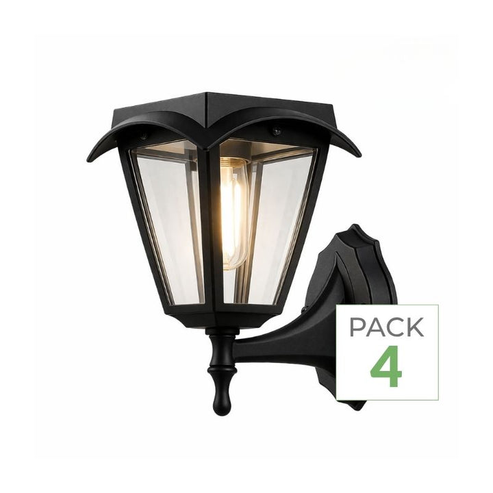 Pack de  4 - Lanterne Solaire Connectée Murale RGBW IP54