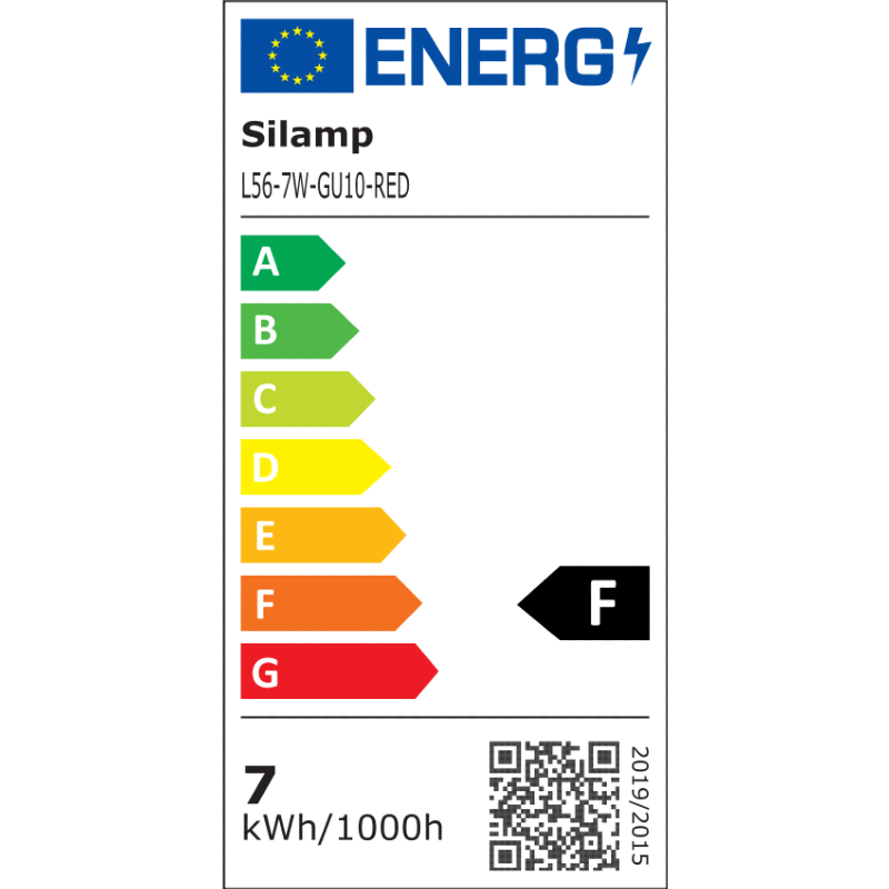 Ampoule LED GU10 7W 220V Rouge