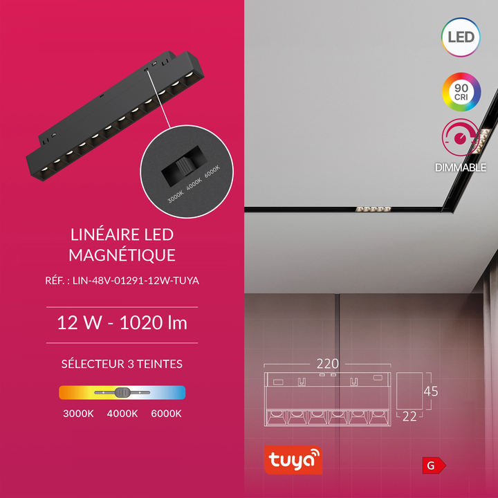 Infographie LIN-48V-01291-12W-TUYA