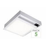 Pack de 5 - Kit en Saillie pour Dalle LED Slim 30x30