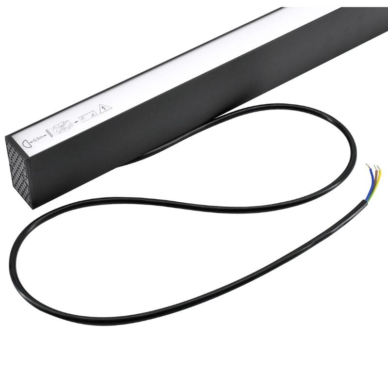 Linéaire Suspendu LED 30W 120cm Noir - Garantie 5 ans