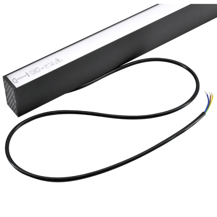 Linéaire Suspendu LED 30W 120cm Noir - Garantie 5 ans