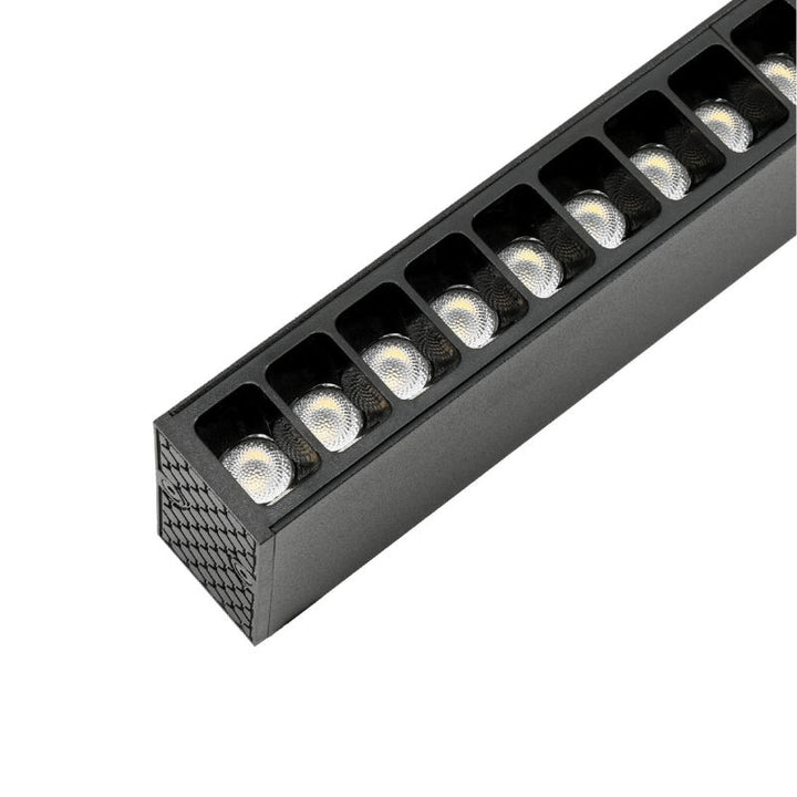 Linéaire Suspendu LED 30W 120cm UGR19 Noir - Garantie 5 ans