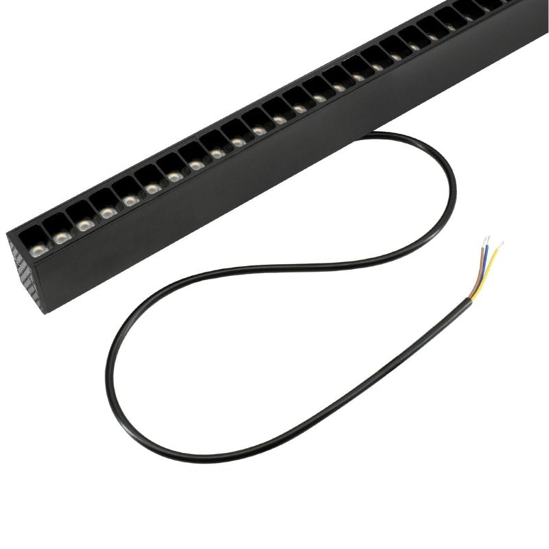 Linéaire Suspendu LED 30W 120cm UGR19 Noir - Garantie 5 ans