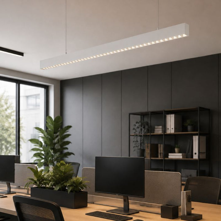 Linéaire Suspendu LED 30W 120cm UGR19 Blanc - Garantie 5 ans