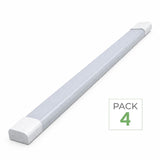 Pack de 4 - Réglette LED étanche 120cm 36W IP65