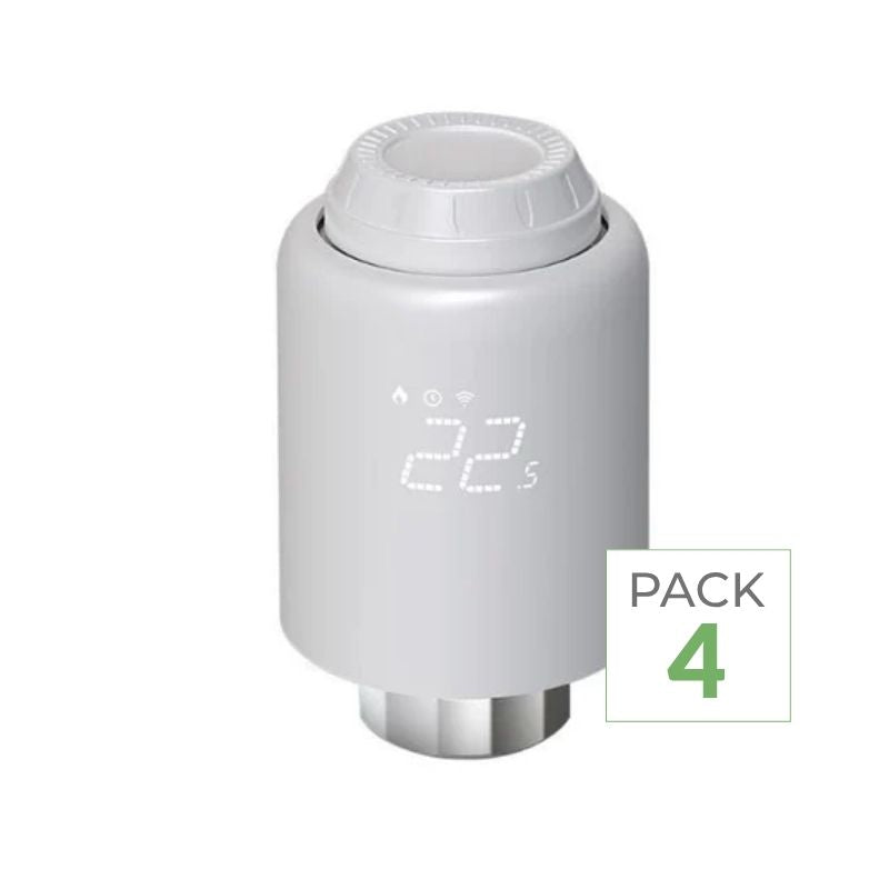 Pack de  4 - Tête Thermostatique Connectée Universelle