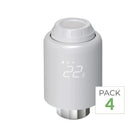 Pack de  4 - Tête Thermostatique Connectée Universelle