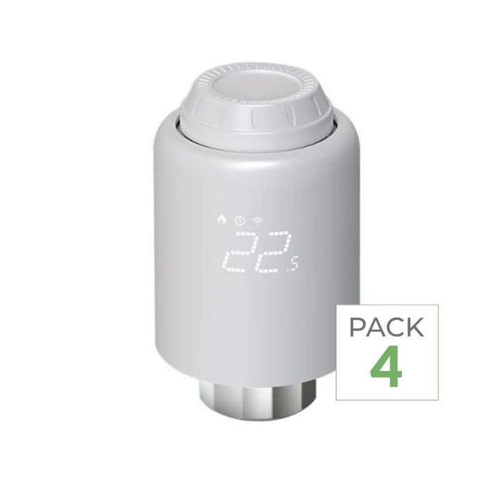 Pack de  4 - Tête Thermostatique Connectée Universelle