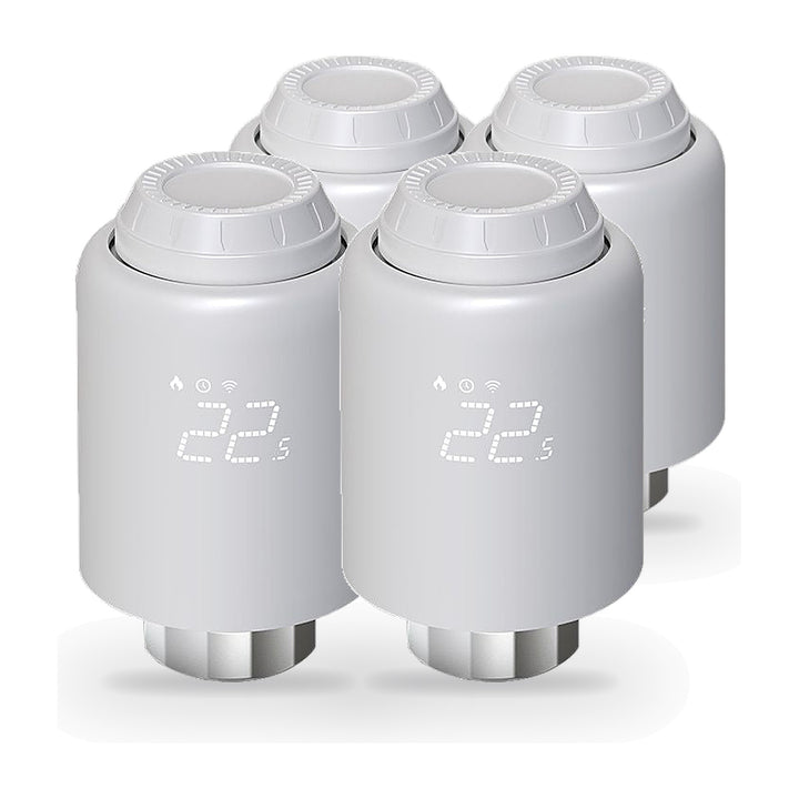 Tête Thermostatique Connectée ZigBee Universelle (Lot de 4)