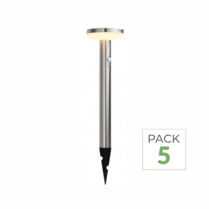 LED Solar Solar tot Big 4,4W 50 cm Round IP44 met aluminiumdetector (5 Pack)