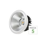 Pack de  5 - Ampoule LED AR111 20W COB Rond