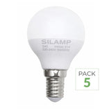 Pack de  5 - Ampoule E14 LED 8W 220V G45 300°