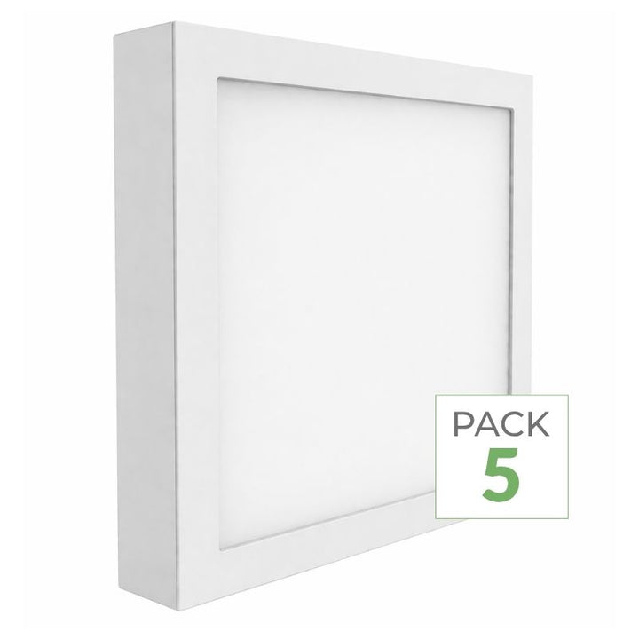 Plafonnier LED 24W 220V Carré (Pack de 5)