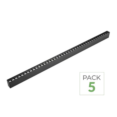 Pack de  5 - Réglette suspendue 35W 3.3 x 7 x 120 cm