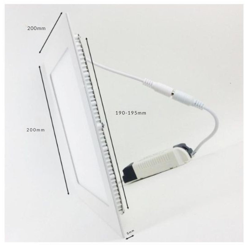 Downlight Dalle LED 18W Extra Plate Carrée BLANC