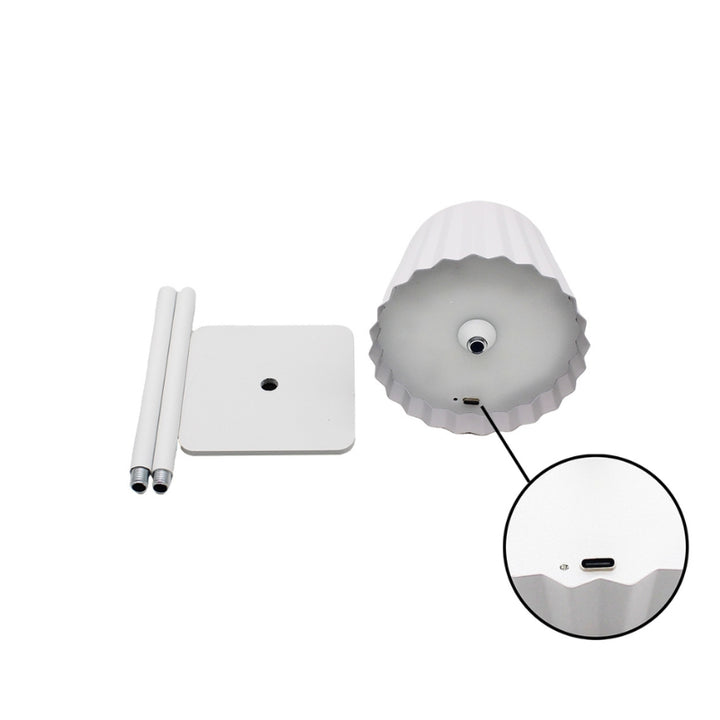 Lampe de Table Rechargeable Tactile Blanche design 3W CCT - 3000K/4200K/6400K