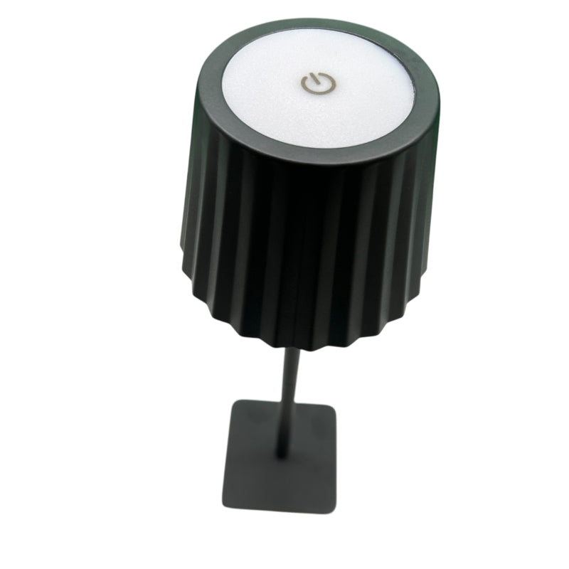 Lampe de Table Rechargeable Tactile Noire design 3W CCT - 3000K/4200K/6400K