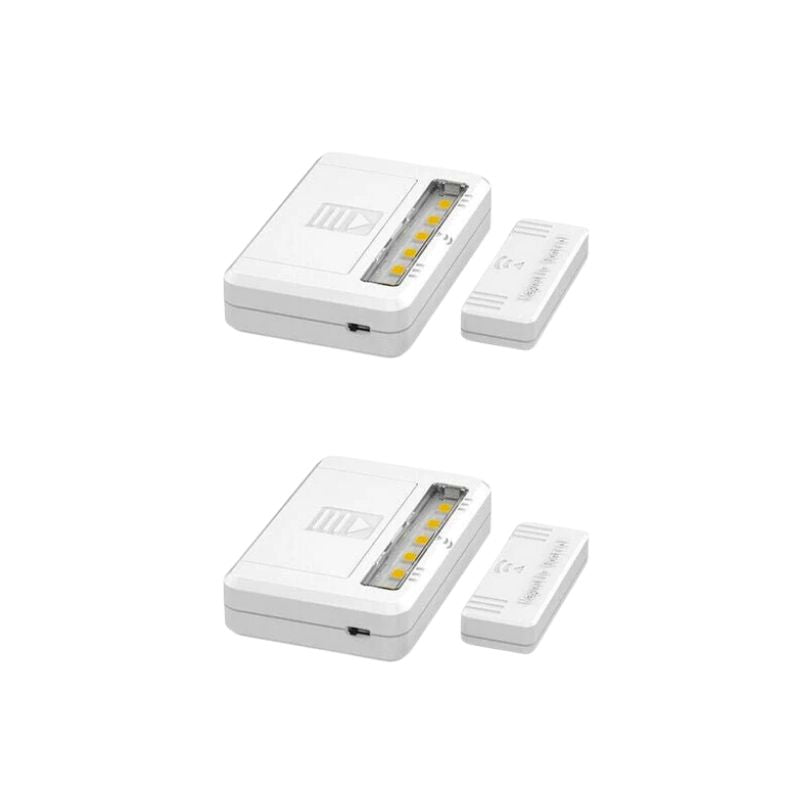 Batteriebetriebene LED-Schrankleuchte mit Magnetsteuerung 0,5 W (2er-Pack)