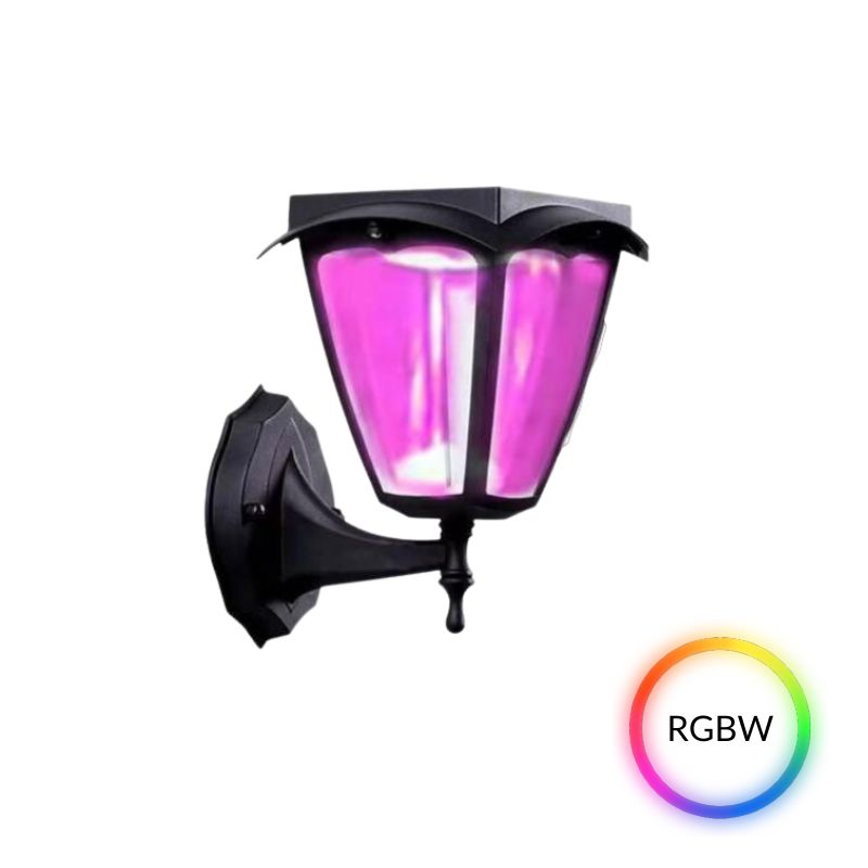 Lanterne Solaire Connectée Murale RGBW IP54