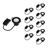 Spot LED étanche encastrable Dimmable CCT 6W Noir IP65 (Pack de 10)