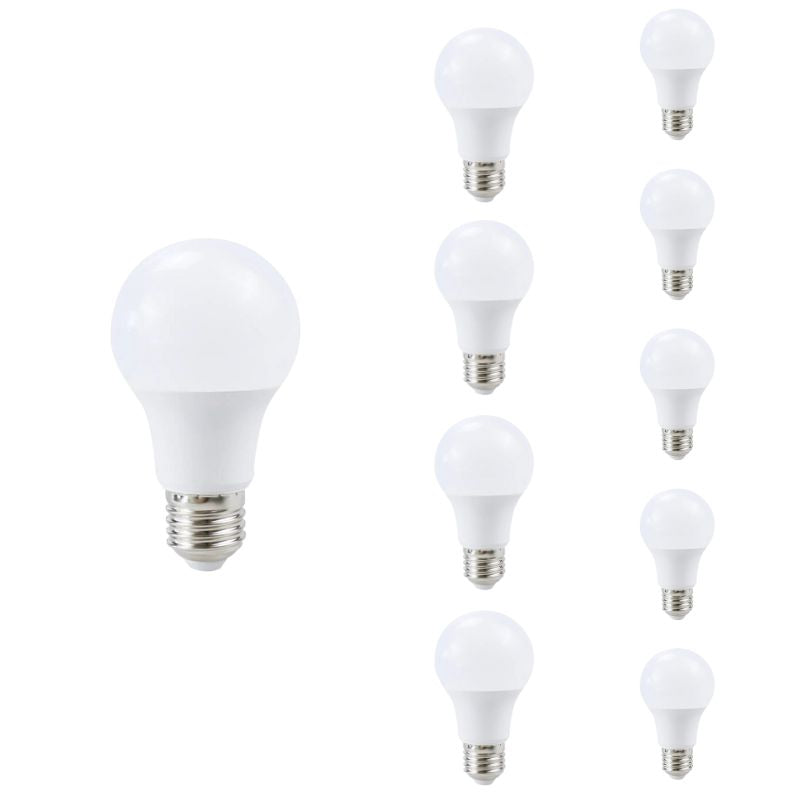 Ampoule E27 LED 8.5W A60 200° (Pack de 10)