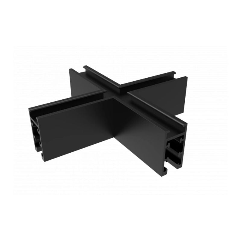 Jonction en X pour Rail Magnétique M05 en Saillie 48V
