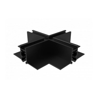 Jonction en X pour Rail Magnétique M05 Encastré 48V
