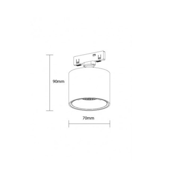 Downlight LED 7W pour Rail Magnétique M05 48V