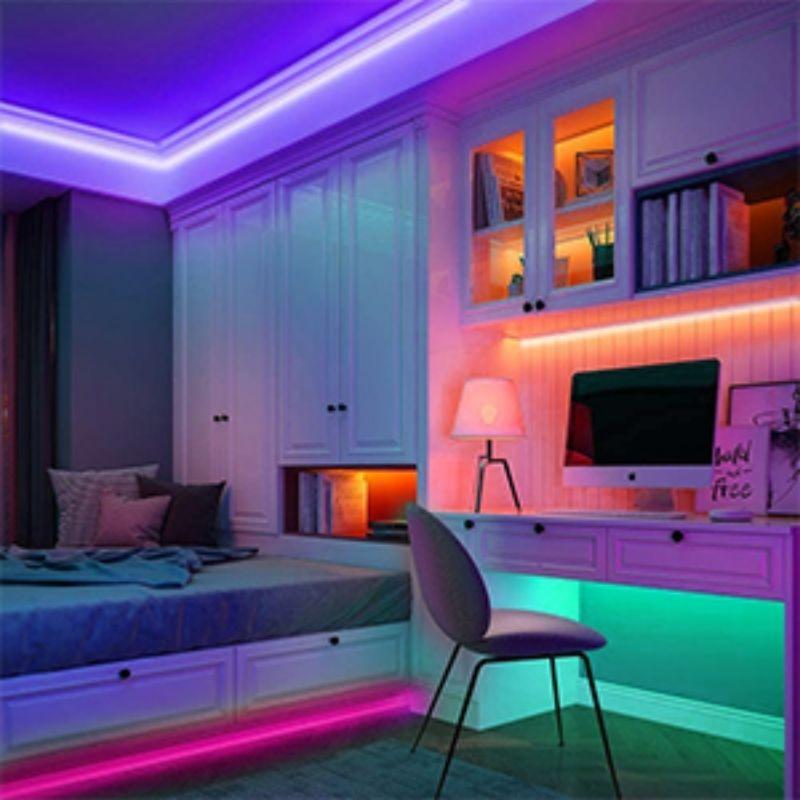 Ruban LED Connecté WiFi RGBW 12V 5m 90LED/m IP44
