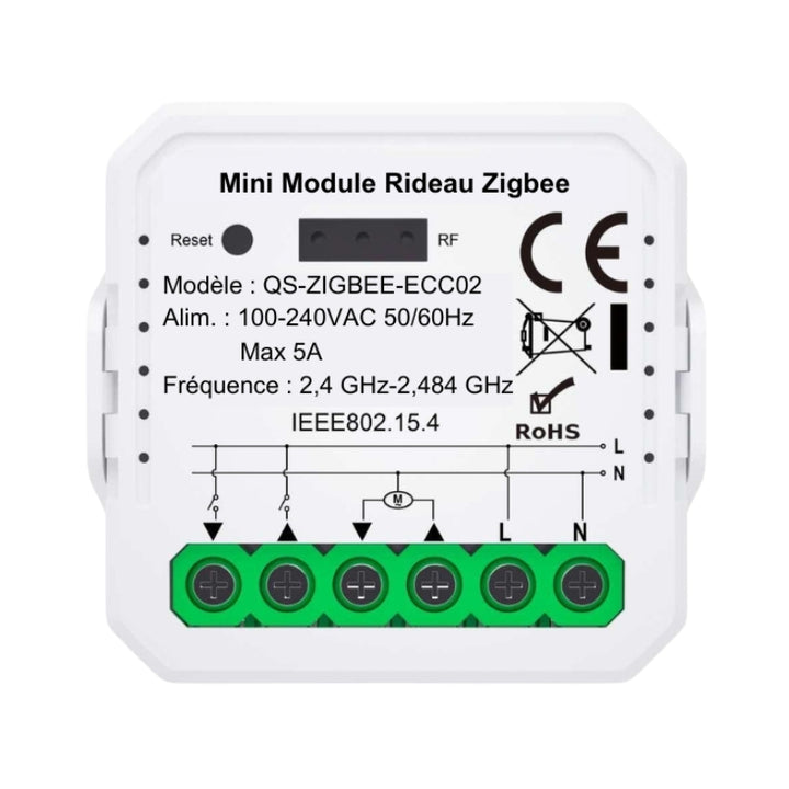 Interruptor do obturador do rolo ZigBee + gateway ZigBee